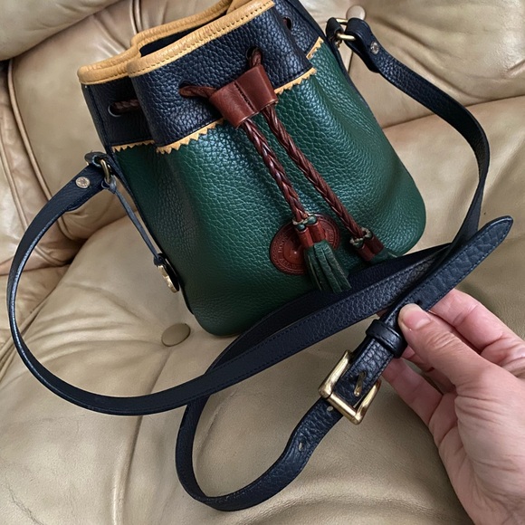 LKNW Dooney & Bourke Mini Teton AWL Bucket Drawstring Leather Pebbled Bag - Picture 8 of 15